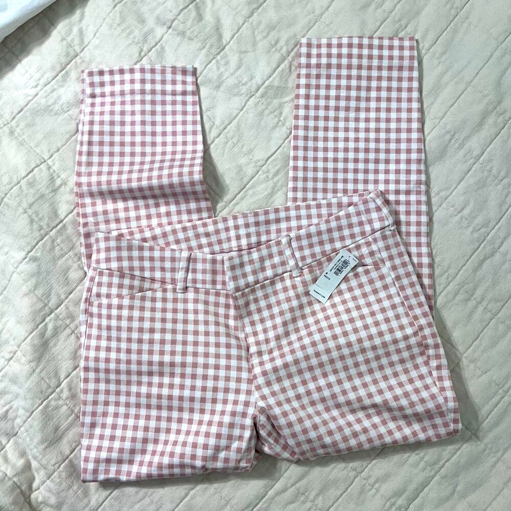 Old Navy Pixie Ankle Pants – Pink Gingham, Size 8P (Petite) – NWT